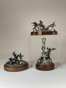 3 Piece Disney Hudson Creek Pewter Figurine Lot