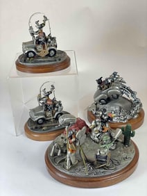 4 Piece Disney Hudson Pewter Figurine Lot