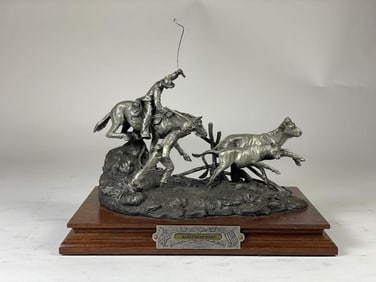 2 Piece Hudson Creek Pewter Figurine Lot