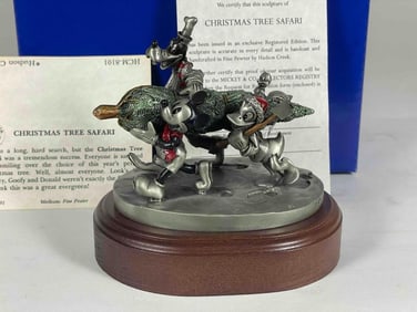 6 Piece Hudson Pewter Disney Figurine Lot