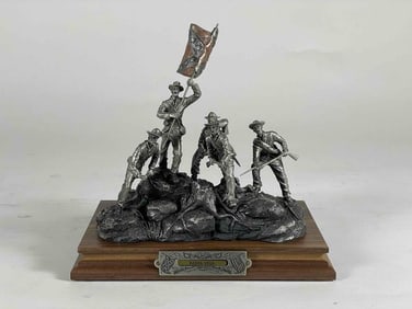 5 Piece Hudson Pewter Civil War Figurine Lot