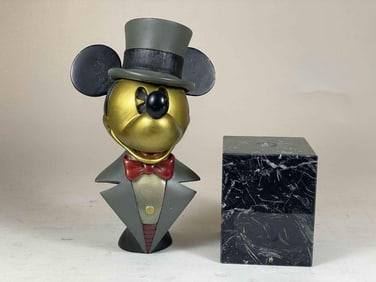 Mickey Mouse Bronze Bust Hudson Creek