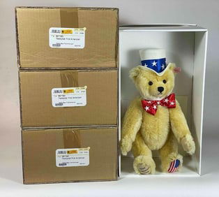 4 Piece Steiff First American Teddy Bear Lot