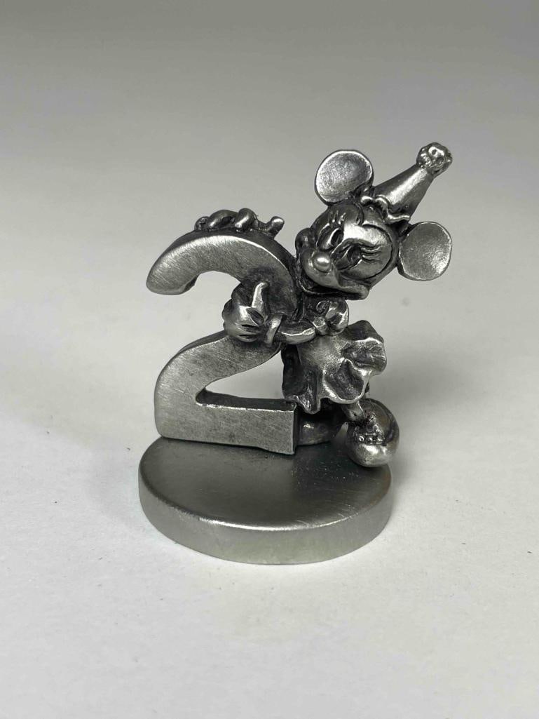 Hudson Creek Pewter Disney Miniature Figurine Box Lot: Hudson Creek Pewter Disney miniature figurine box lot Low Estimate: 50, High Estimate: 1000 This lot is from the Jack and Bette Lessard extensive pewter figurine collection. Descriptions, titles, and