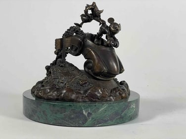 2 Piece Disney Bronze & Pewter Figurine Lot