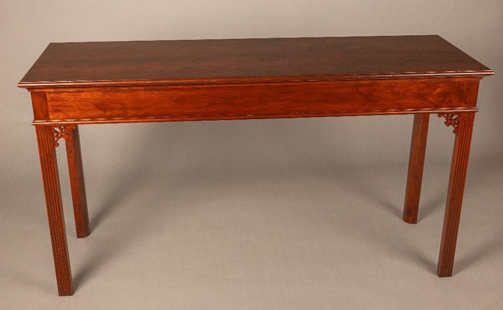 D. R. Dimes Chippendale style cherry sofa table (1 of 5)