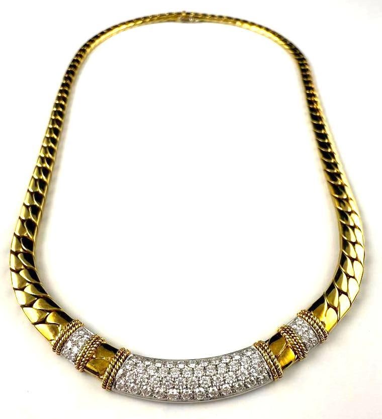 18k Gold Necklace with Diamonds (1 of 4)