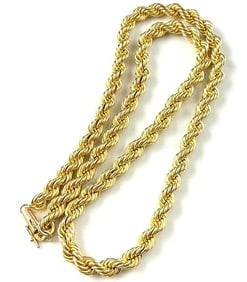 14k Gold Heavy Rope Chain