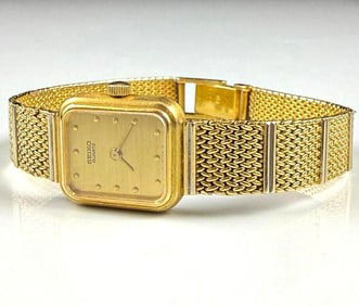 Ladies Seiko 14k Gold Wrist Watch