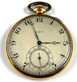 14k Gold Lord Elgin Presentation Pocket Watch