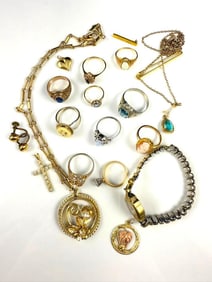 Lot of 12k, 10k, and Unmarked Gold