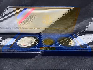 US Mint 1991-1995 World War II 50th Anniversary Coin Proof Set