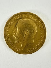 1911 Great Britain One Half Sovereign Gold Coin