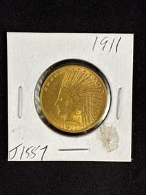 1911 Ten Dollar Gold Indian Head Coin