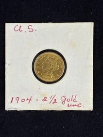 1904 Two and a Half Dollar Gold Coin
