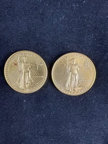 1986 and 1987 Twenty-Five Dollar Gold Coins