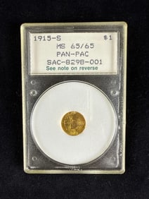 1915 S Pan-Pac One Dollar Gold Coin