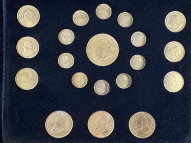 Gold Krugerrand Twenty Coin Set