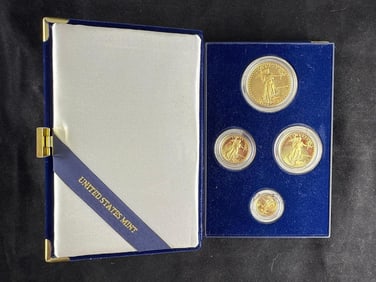 1988 US Mint American Gold Eagle Four Coin Proof Set