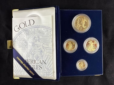 1997 US Mint American Gold Eagle Four Coin Proof Set