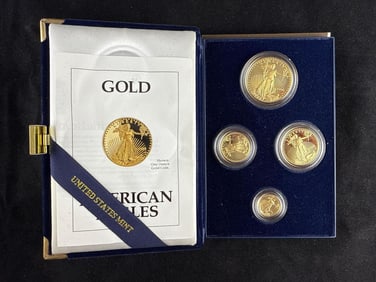 1992 US Mint American Gold Eagle Four Coin Proof Set