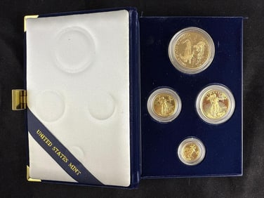 1993 US Mint American Gold Eagle Four Coin Proof Set