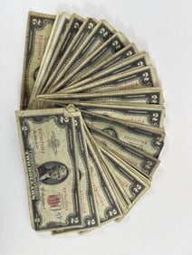 Seventy Five Two Dollar Red Seal Notes