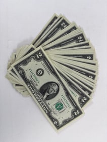 Forty 1976 Two Dollar Notes