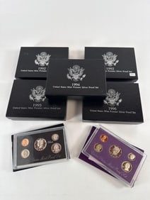 Six US Mint Premier Silver Proof Sets
