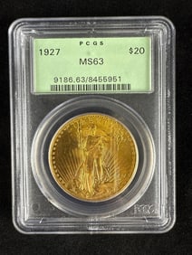 1927 Twenty Dollar Gold St. Gaudens Coin