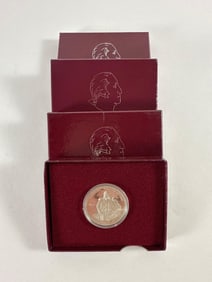 Four US Mint Proof Commerative Half Dollar Coins