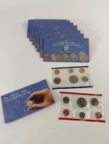 Eight US Mint Uncirculated Coin Sets