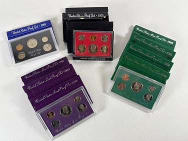 Fifteen Assorted US Proof Sets