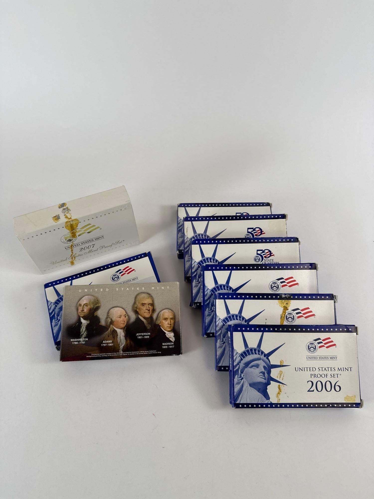 Seven US Mint Proof Sets (1 of 3)