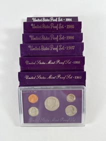 Seven US Mint Proof Sets