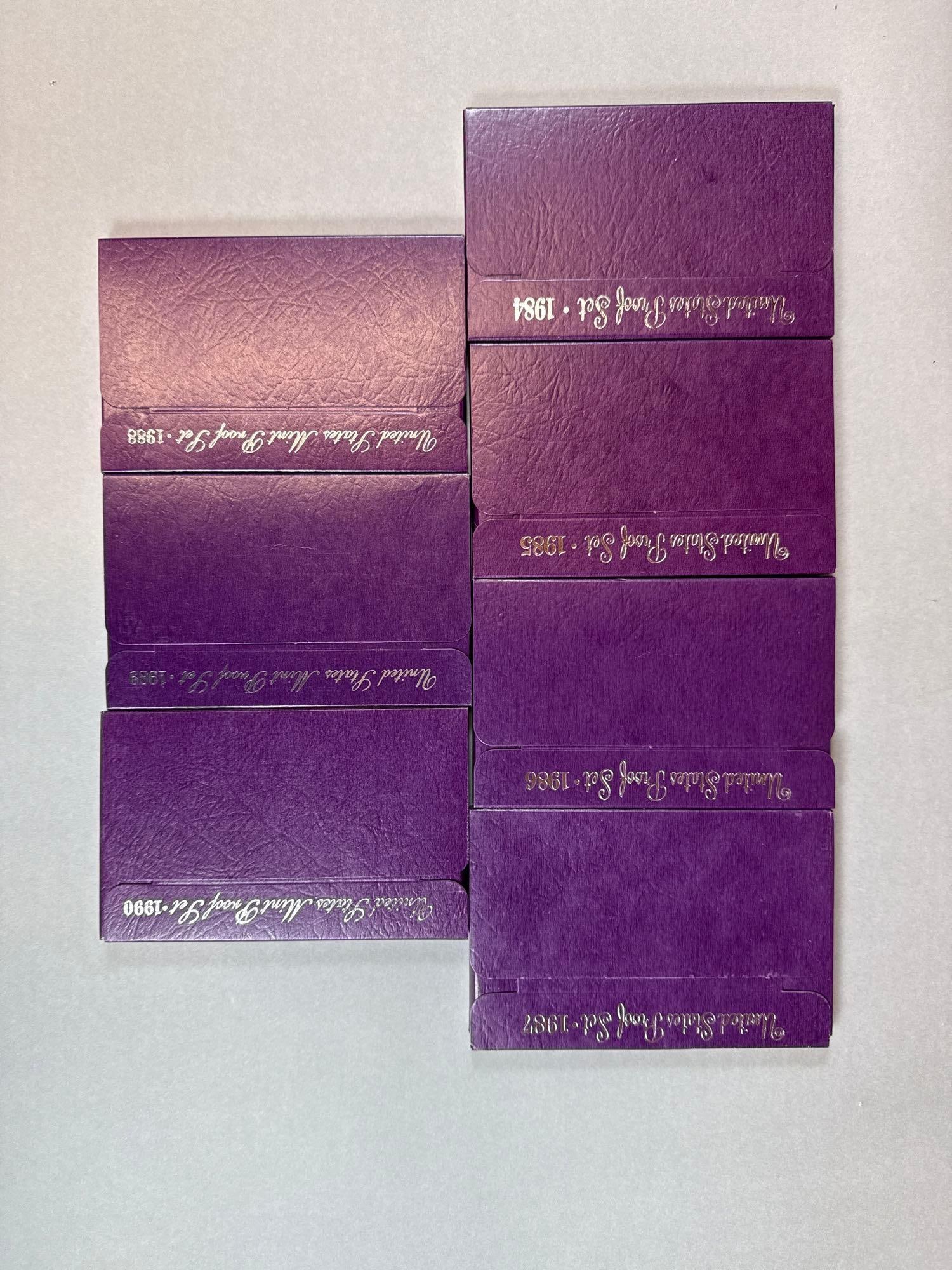 Seven US Mint Proof Sets (1 of 3)