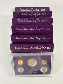 Seven US Mint Proof Sets