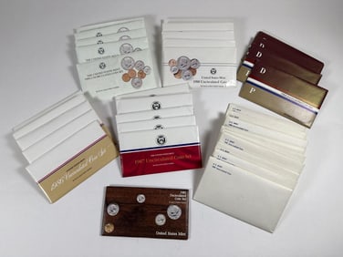 Thirty Five US Mint Uncirculated Coin Sets