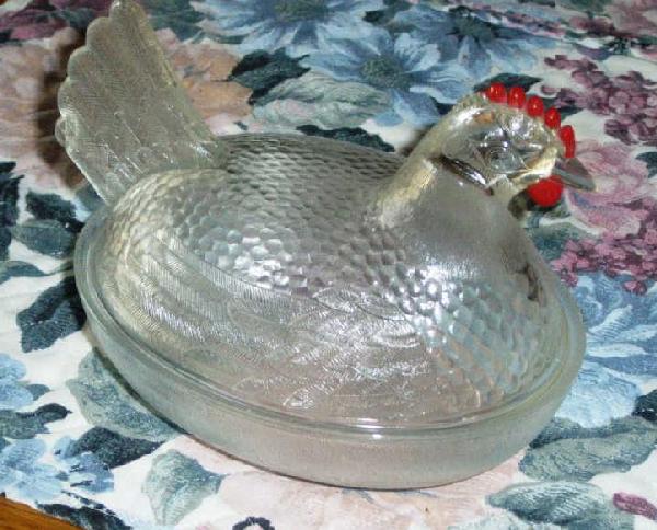 Plates Hen On Nest, Unmarked, 5 1/4": Plates Hen On Nest, Unmarked, 5 1/4"