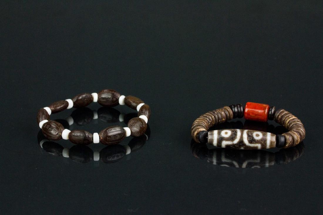 2 PC Assorted Chinese and Tibetan Bracelet (1 of 4)