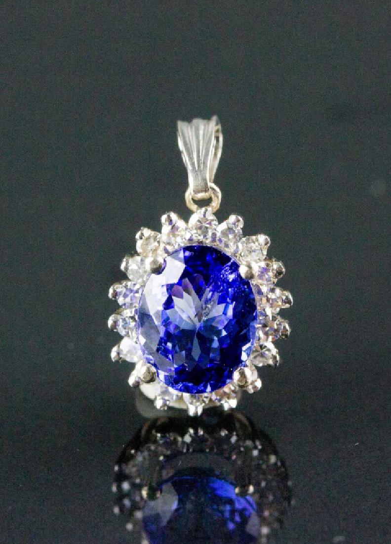 3.26ct Tanzanite & 0.48ct Diamond Pendant CRV$4785 (1 of 5)