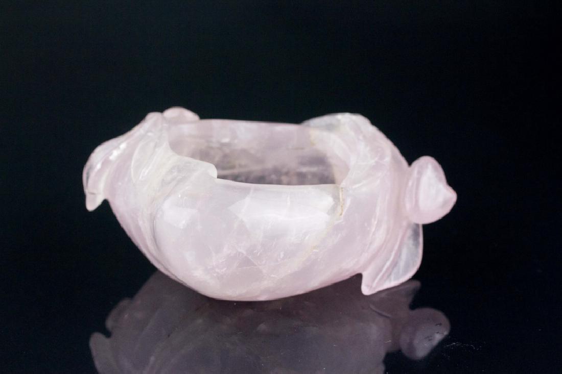 Chinese Pink Tourmaline Carved Water Pot (1 of 4)