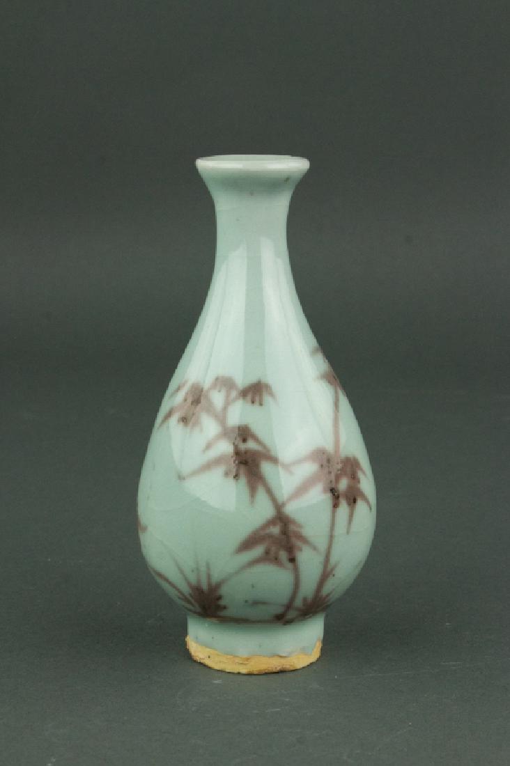 Chinese Copper Red Porcelain Vase (1 of 5)