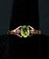 10kt Rose Gold Peridot & Diamond Ring CRV$550