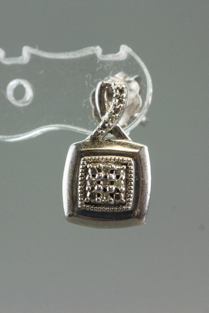 Sterling Silver Diamond Earrings CRV $499 (1 of 5)