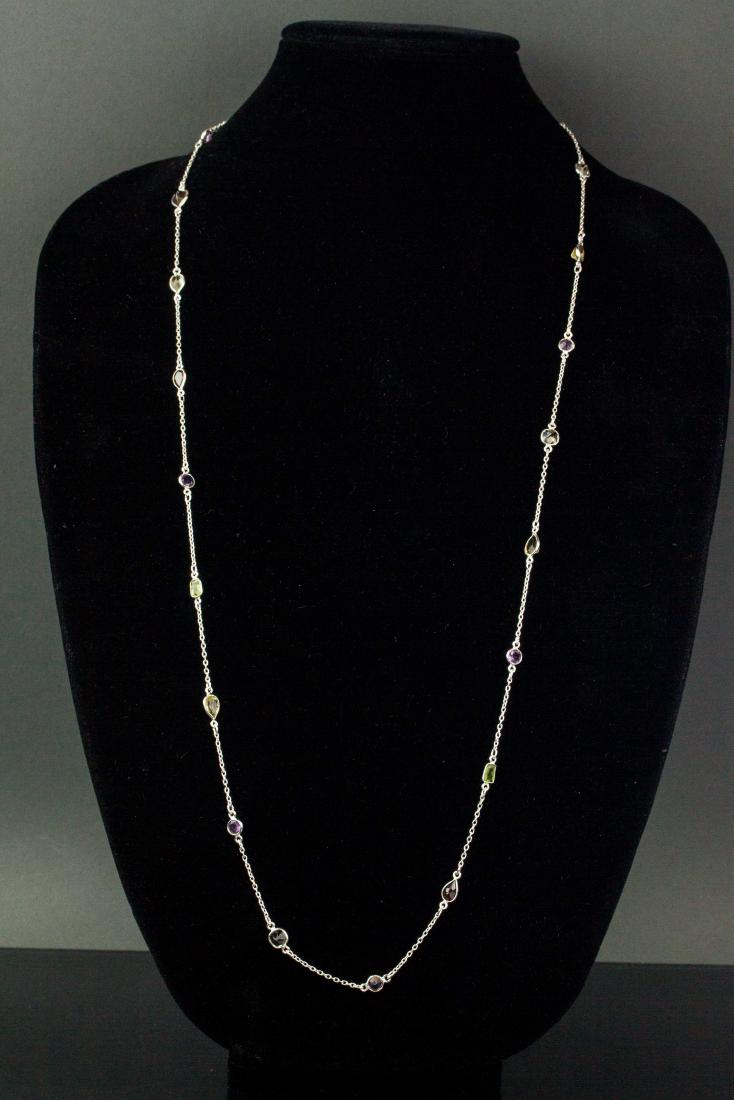 27.0ct Multi-Colour Gemstones Necklace CVR$1474 (1 of 7)