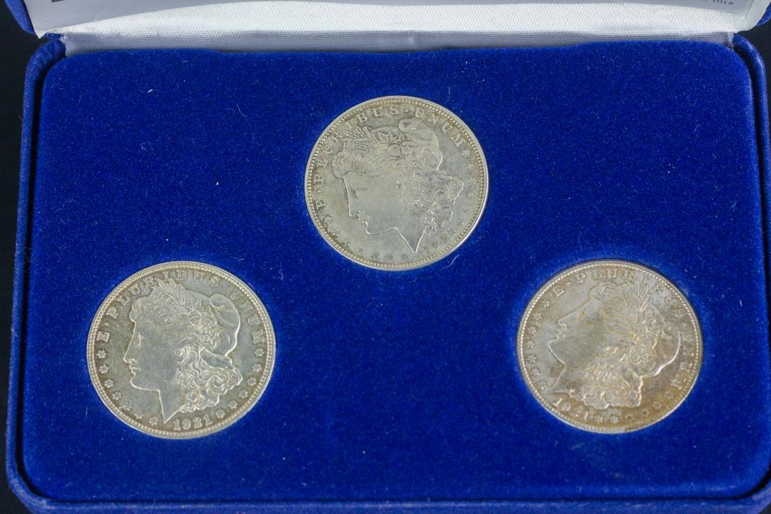 3 PC American Last Morgan Silver Dollar 1921 Cert (1 of 6)