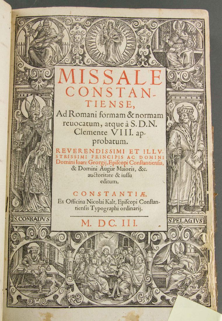 Rare 1603 Edition Hard Cover Missale Constantiense (1 of 10)