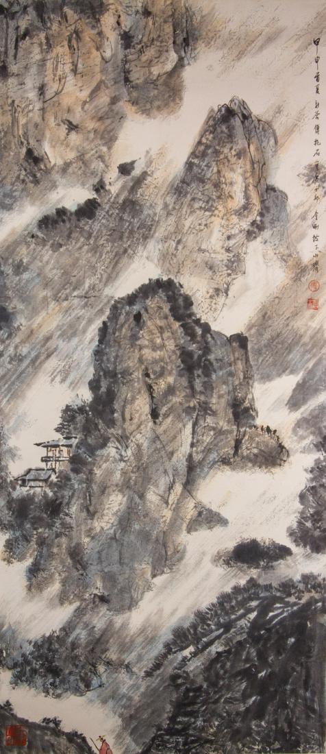 Fu Baoshi 1904-1965 Chinese Watercolour Paper Roll (1 of 5)