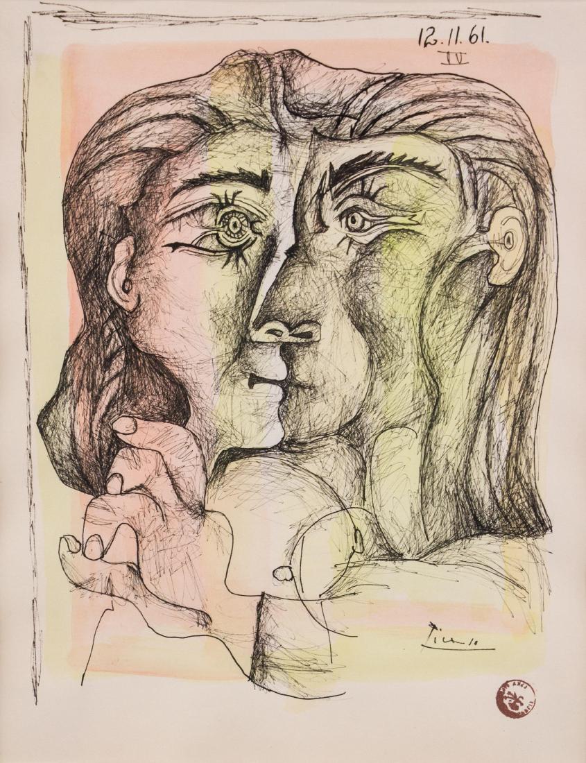 Pablo Picasso 1881-1973 Spanish Serigraph Framed (1 of 5)